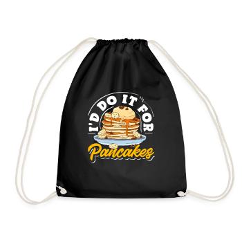 Crêpes Je ferais n'importe quoi pour des crêpes - Sac de sport léger - noir - Devant