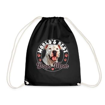 Dogo Argentino Dog World's best Dogo Mom - Drawstring Bag - black - Front