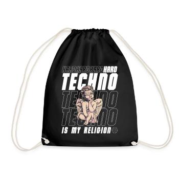 Techno House Party EDM Festival Goa Electro Rave - Sac de sport léger - noir - Devant
