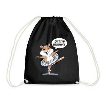 Ballet des hamsters : Je ne peux pas m’arrêter, je suis - Sac de sport léger - noir - Devant