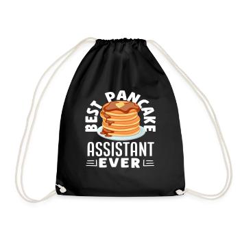 Pancakes Best Pancake Assistant for - Drawstring Bag - black - Front