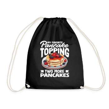 Crêpes Ma garniture préférée Deux autres - Sac de sport léger - noir - Devant