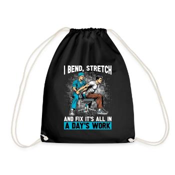 Physiothérapeute I Bend Stretch Massothérapie - Sac de sport léger - noir - Devant