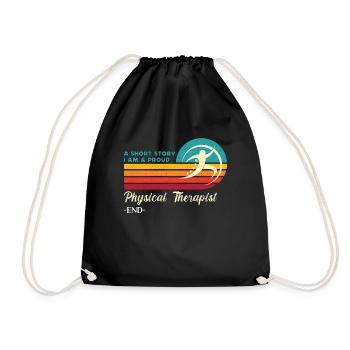 Physical Therapist A Short Story I Am Chiropractic - Drawstring Bag - black - Front