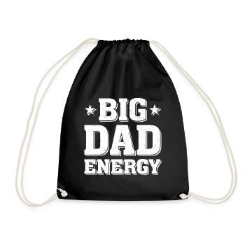 Geschenke Zum Vatertag Für Papa - Turnbeutel - Schwarz - Vorne