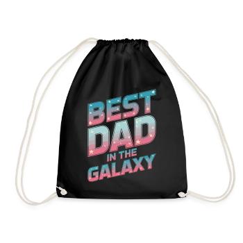 Geschenke Zum Vatertag Für Papa - Turnbeutel - Schwarz - Vorne