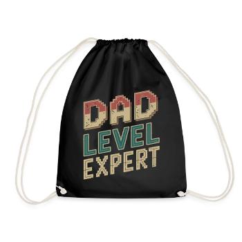 Geschenke Zum Vatertag Für Papa - Turnbeutel - Schwarz - Vorne