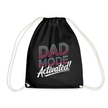 Geschenke Zum Vatertag Für Papa - Turnbeutel - Schwarz - Vorne