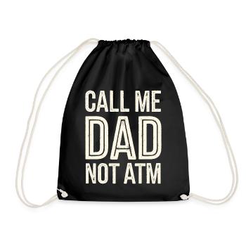 Geschenke Zum Vatertag Für Papa - Turnbeutel - Schwarz - Vorne