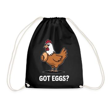 Poulets Poulets - Sac de sport léger - noir - Devant