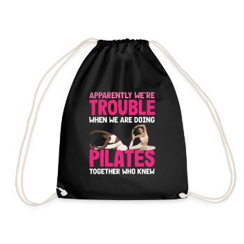 Pilates Ensemble, nous sommes un problème - Sac de sport léger - noir - Devant