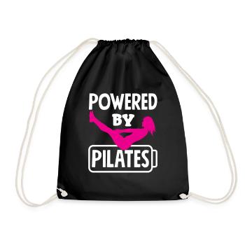 Motivation pour le Pilates : propulsé par le Pilates - Sac de sport léger - noir - Devant