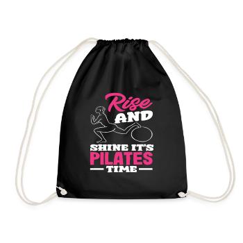 L'heure du Pilates : levez-vous et brillez - Sac de sport léger - noir - Devant