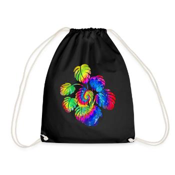 Amateur de plantes jardinage Tie Dye - Sac de sport léger - noir - Devant