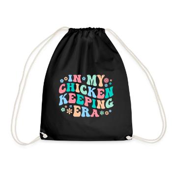 Chicken Chickens - Drawstring Bag - black - Front