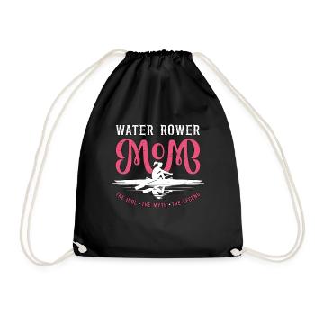 Water Rower Mom The Idol The Myth The Kayak Lover - Drawstring Bag - black - Front