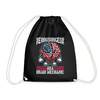 Neurosurgeon AKA Brain Mechanic Neuroscientist - Drawstring Bag - black - Front
