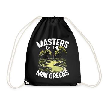 Golf Golf Golfer Golf Course - Drawstring Bag - black - Front