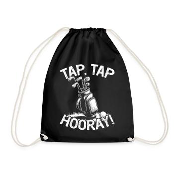 Golf Golf Golfer Golf Course - Drawstring Bag - black - Front