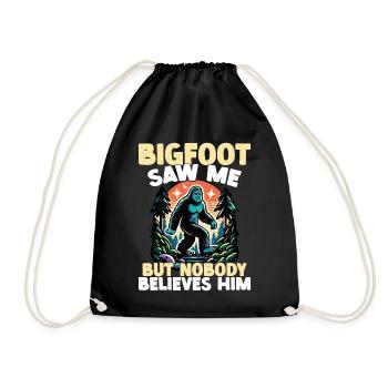 Drôle de Bigfoot m’a vu, mais personne - Sac de sport léger - noir - Devant