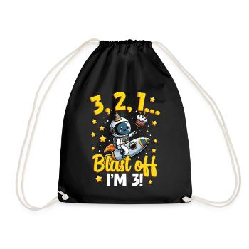 Décollage J’ai 3 Astronaute Espace - Sac de sport léger - noir - Devant