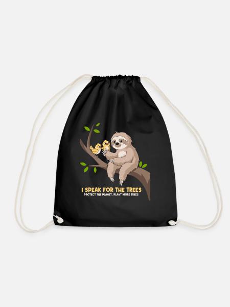 Je parle pour les arbres : militant écologiste - Sac de sport léger - noir