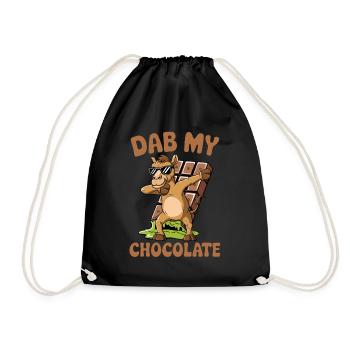 Dubai Dab my Chocolate - Turnbeutel - Schwarz - Vorne