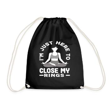 Pilates Je ferme mes anneaux - Sac de sport léger - noir - Devant