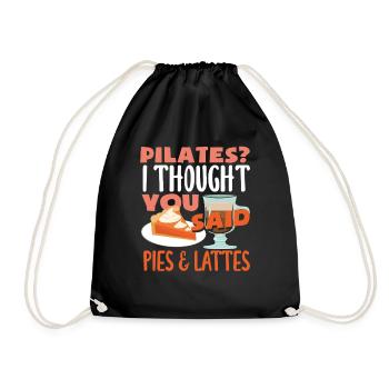 Le Pilates ? Je pensais que vous aviez dit gâteau - Sac de sport léger - noir - Devant