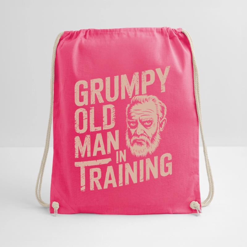 Grumpy Old Man Grumpy Drawstring Bag