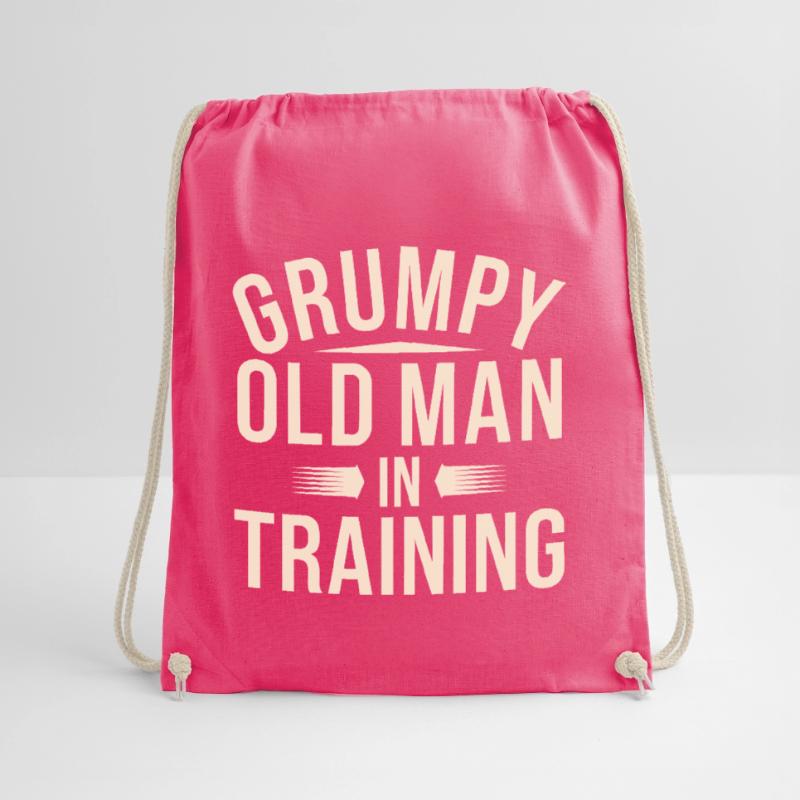 Grumpy Old Man Grumpy Drawstring Bag