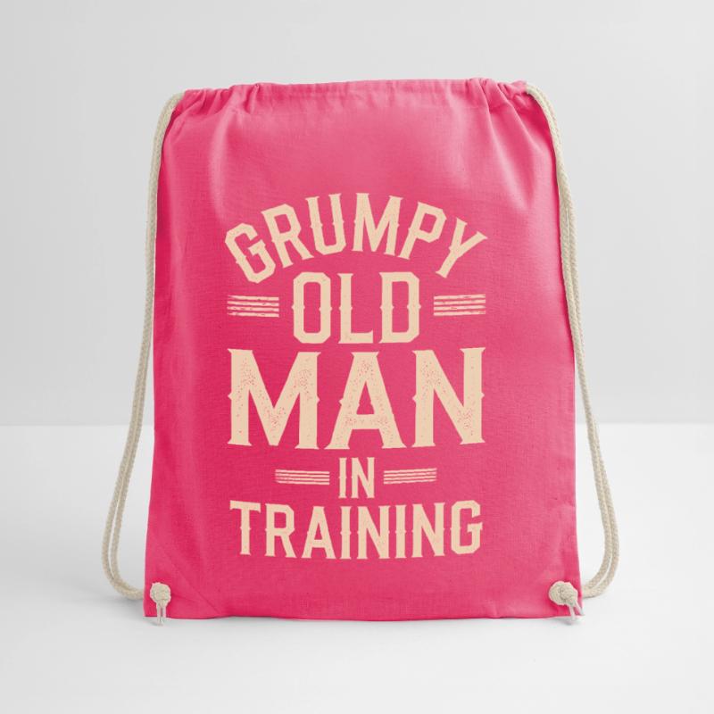 Grumpy Old Man Grumpy Drawstring Bag