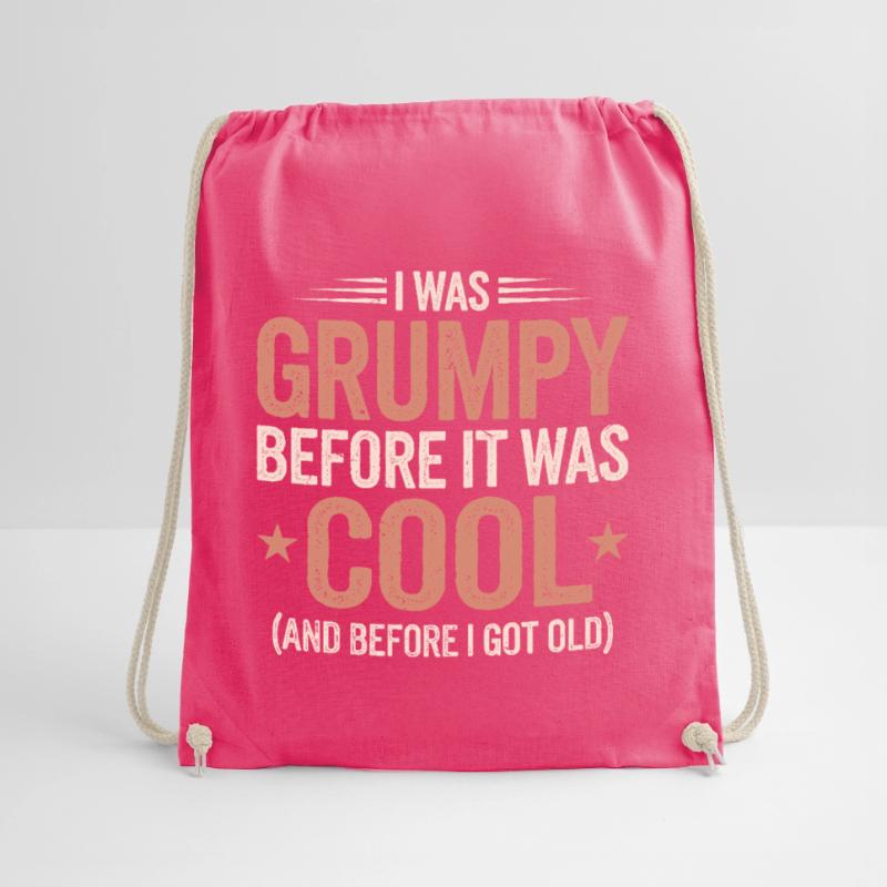 Grumpy Old Man Grumpy Drawstring Bag