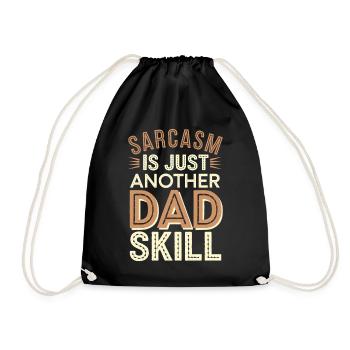 Geschenke Zum Vatertag Für Papa - Turnbeutel - Schwarz - Vorne