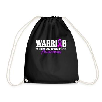 Chiari Malformation Warrior Lila Band ACM - Turnbeutel - Schwarz - Vorne