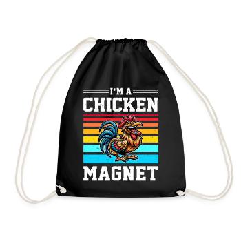 Poulets Poulets - Sac de sport léger - noir - Devant