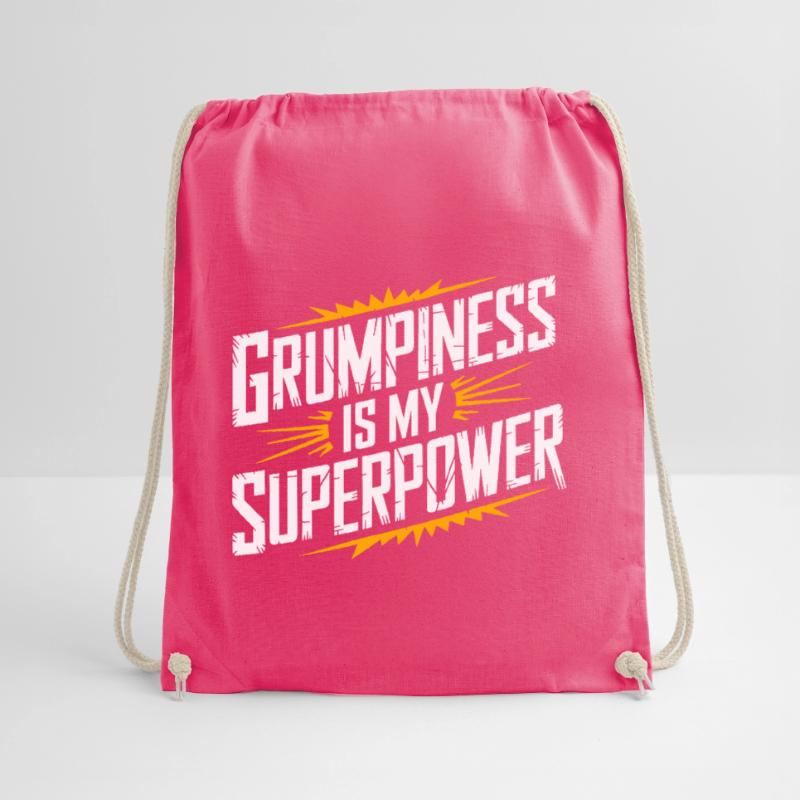 Grumpy Old Man Grumpy Drawstring Bag