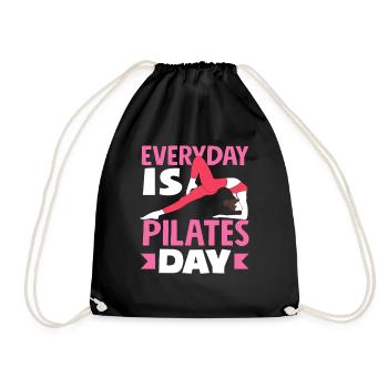 Pilates Ist Dein Tägliches Ritual - Turnbeutel - Schwarz - Vorne