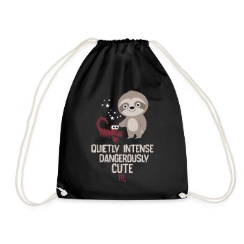 Signe du zodiaque Scorpion Paresse : Calme Intense - Sac de sport léger - noir - Devant