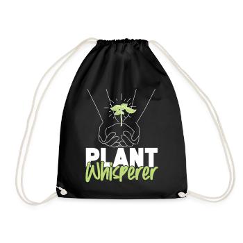 Plant Lover Gardening Plant - Drawstring Bag - black - Front