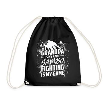 Grand-père est mon nom Sambo : le combat est mon jeu - - Sac de sport léger - noir - Devant