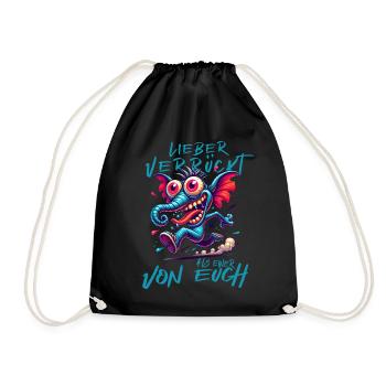Mieux vaut être fou que l’un d’entre vous – éléphant - Sac de sport léger - noir - Devant