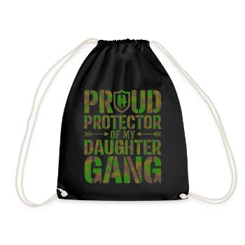 Geschenke Zum Vatertag Für Papa - Turnbeutel - Schwarz - Vorne
