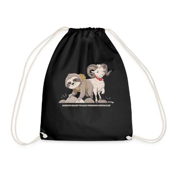 Aries Zodiac Soth Always Ready Obstacles - Drawstring Bag - black - Front