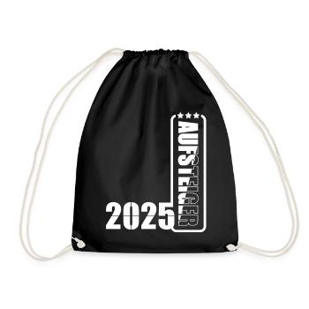 Aufsteiger 2025 Aufstiegstrikot Aufstieg 25 - Turnbeutel - Schwarz - Vorne