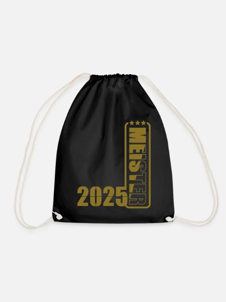 Meister 2025 - Turnbeutel - Schwarz