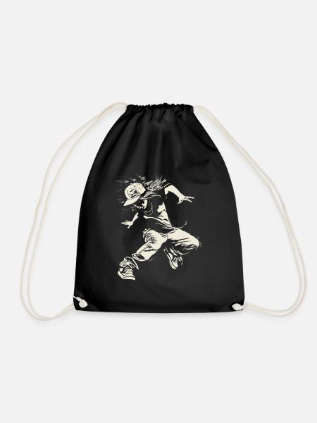 Croquis de B-Girl - Sac de sport léger - noir