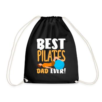 Pilates Best Pilates Dad Ever - Drawstring Bag - black - Front