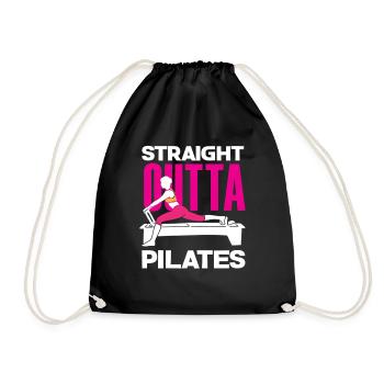 Pilates Straight Outta Pilates - Sac de sport léger - noir - Devant