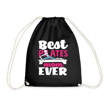 Pilates Best Pilates Mom Ever - Drawstring Bag - black - Front